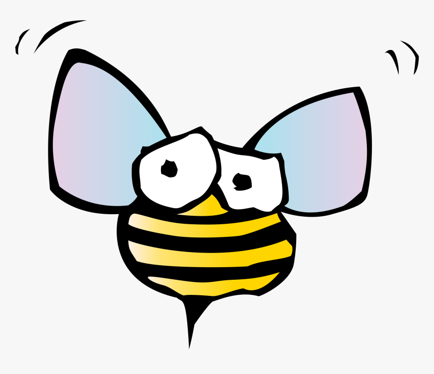 Funny Bee Clip Art - Bugs Png Cartoon, Transparent Png