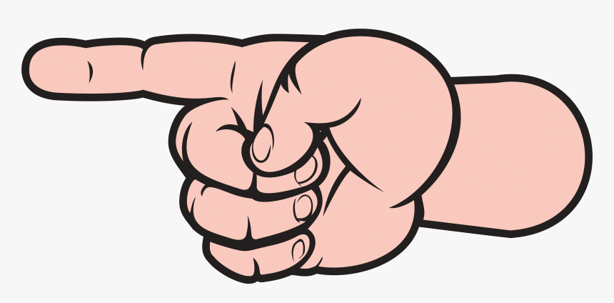 Left Hand Arrow Transparent Png Clip Art Image - Hand Arrow Png, Png Download