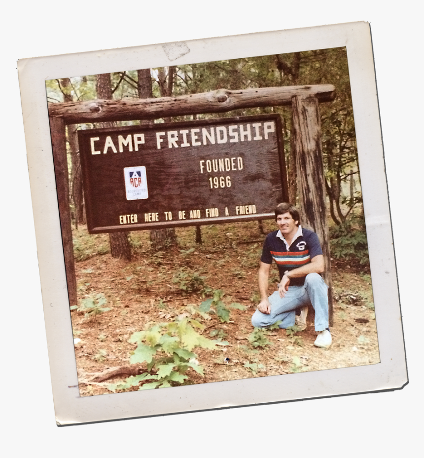 Camp Friendship Founder Chuck Ackenbom In Front Of - Picture Frame, HD Png Download