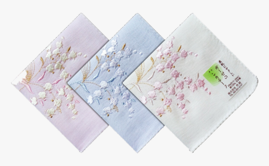Japan Handkerchief Embroidery Cotton Textile Png Image - Handkerchief, Transparent Png