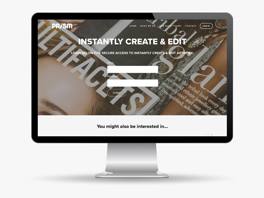 Web To Print Example Monitor - Computer Monitor, HD Png Download