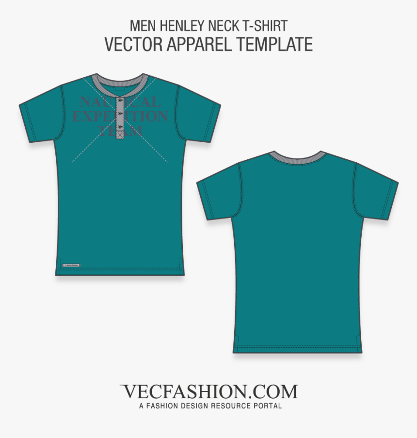 White V Neck T Shirt Template Png For Kids - Shirt, Transparent Png