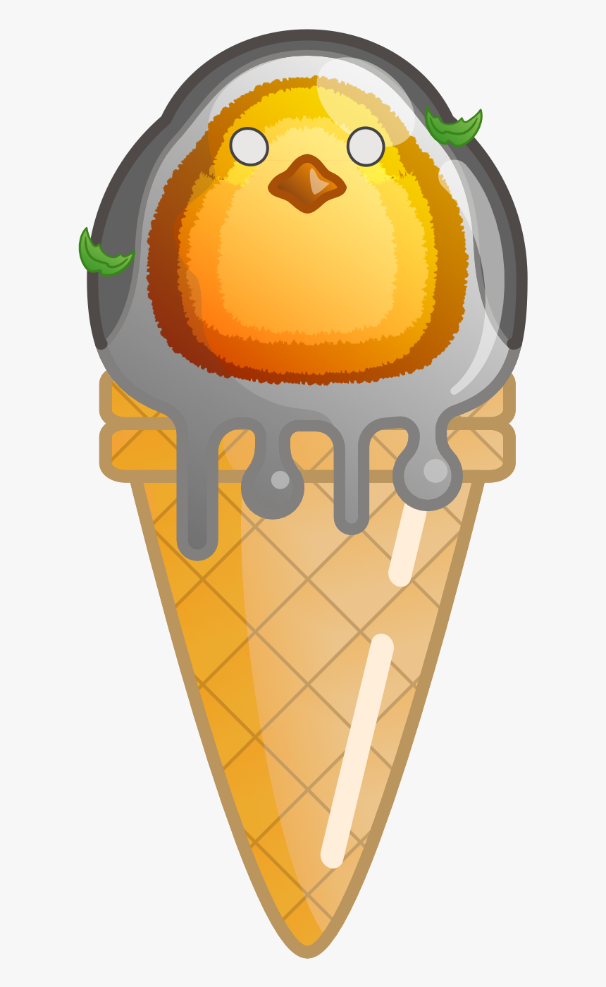 Birb - Ice Cream Cone, HD Png Download