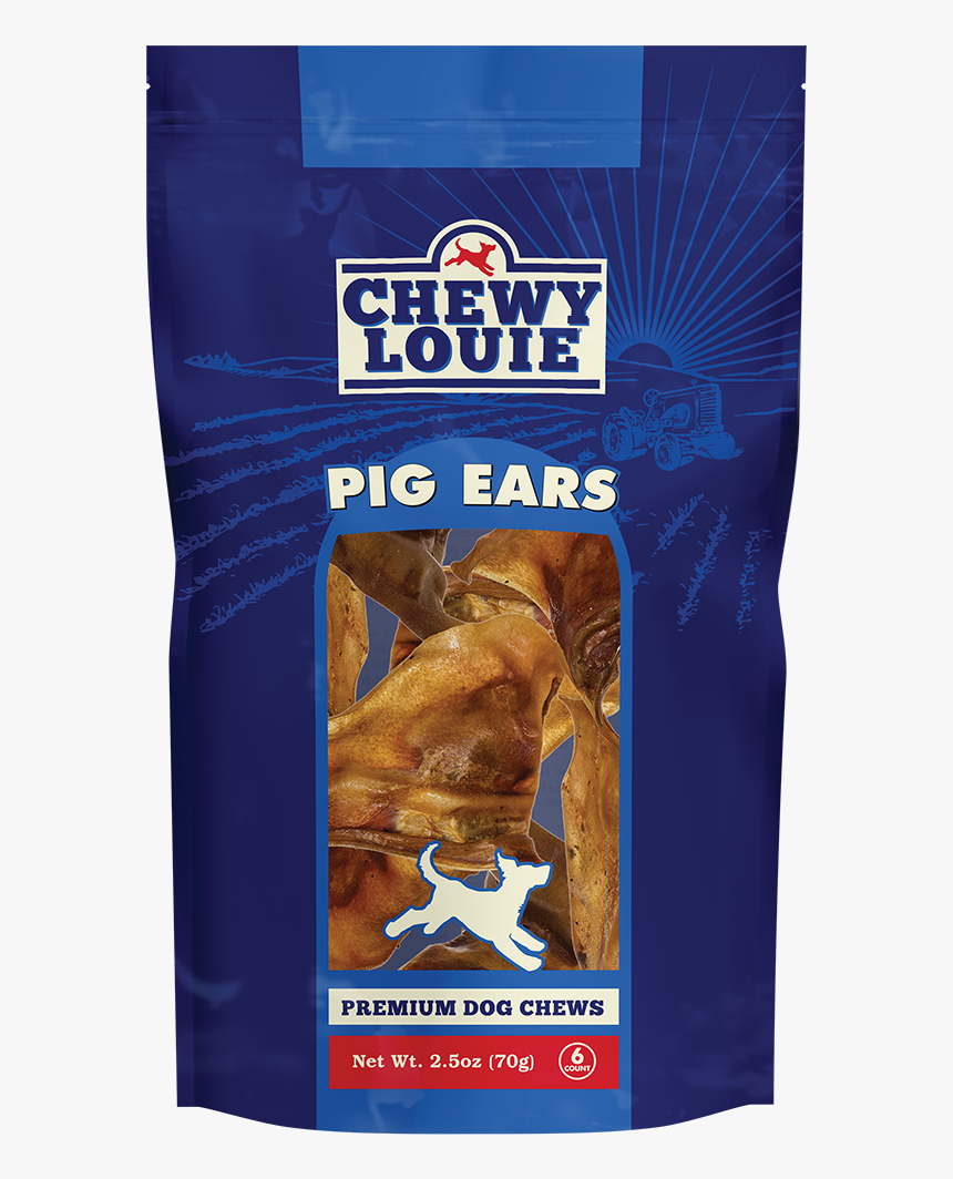 804134 Chewylouie 6 Pk Pig Ears 3d Packaged Front Rgb72dpi - Dog Treats & Chews, HD Png Download