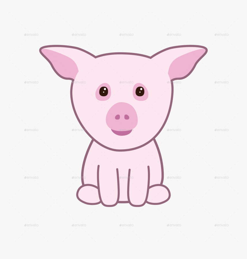 Domestic Pig, HD Png Download
