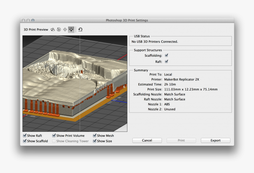 Screen Shot 2014 04 09 At - Lithophane 3d Photoshop, HD Png Download