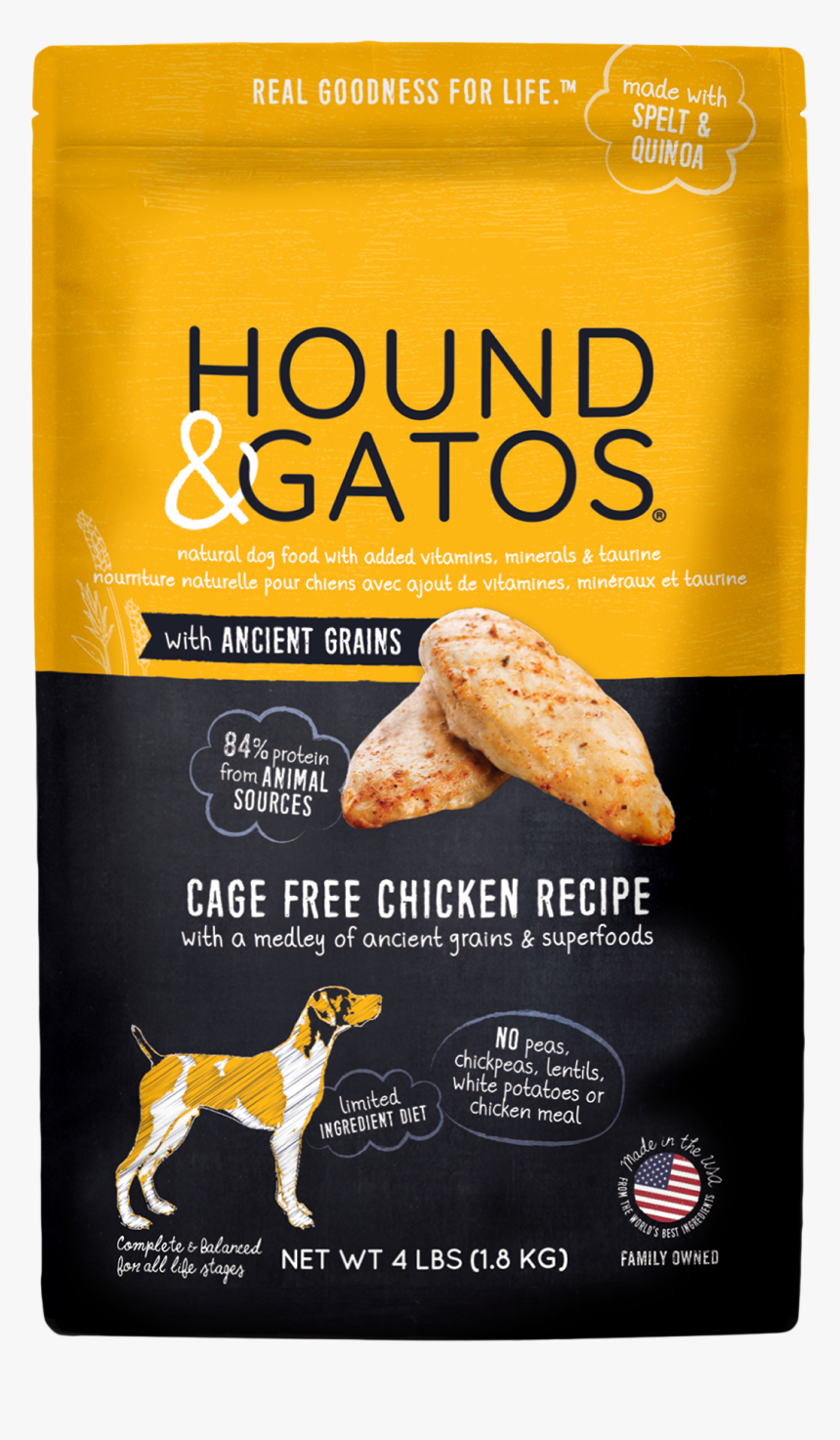 Hound And Gatos Dog Food, HD Png Download