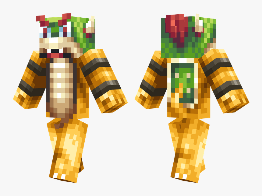 Bowser Minecraft Skin, HD Png Download