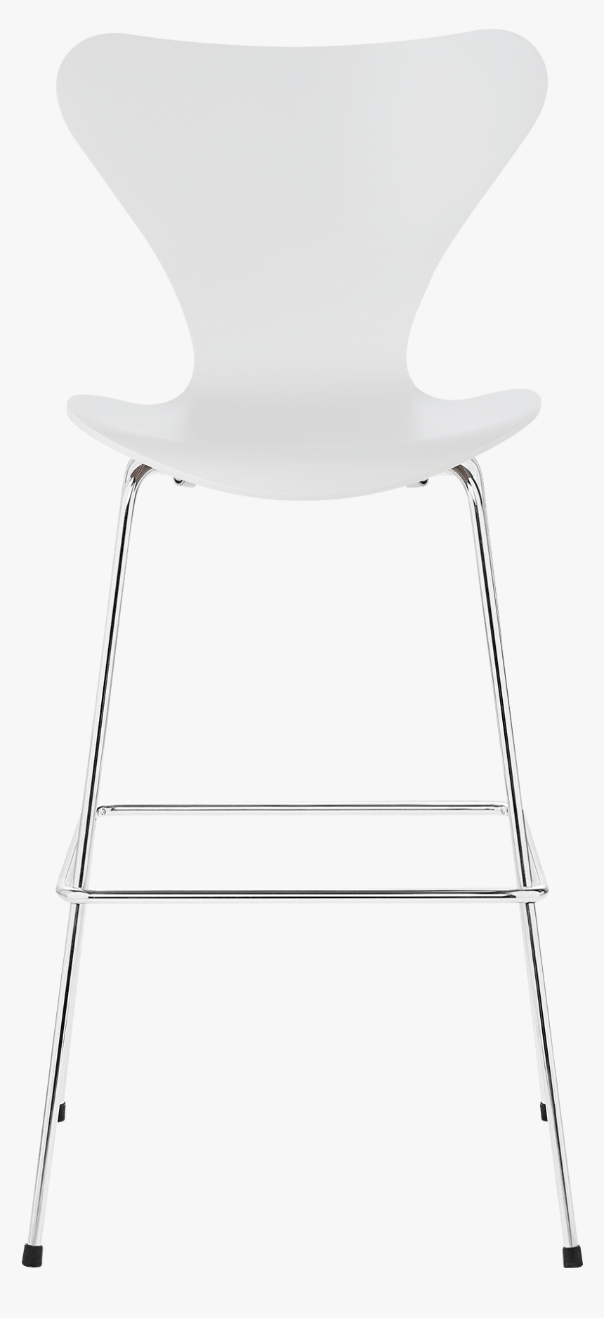 Series 7 Chair Arne Jacobsen Lacquered White Bar Stool - Arne Jacobsen Barstol, HD Png Download
