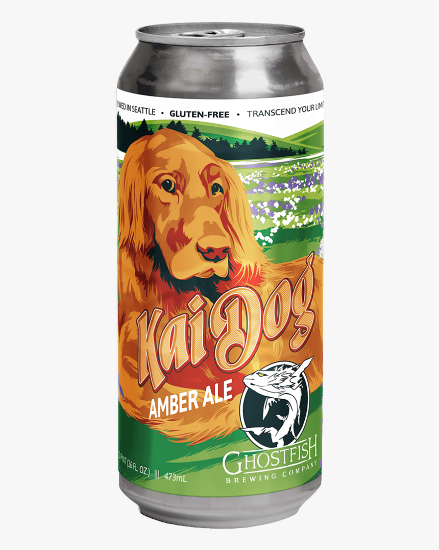 Ghostfish Brewing Kai Dog Amber Ale Can - Nova Scotia Duck Tolling Retriever, HD Png Download