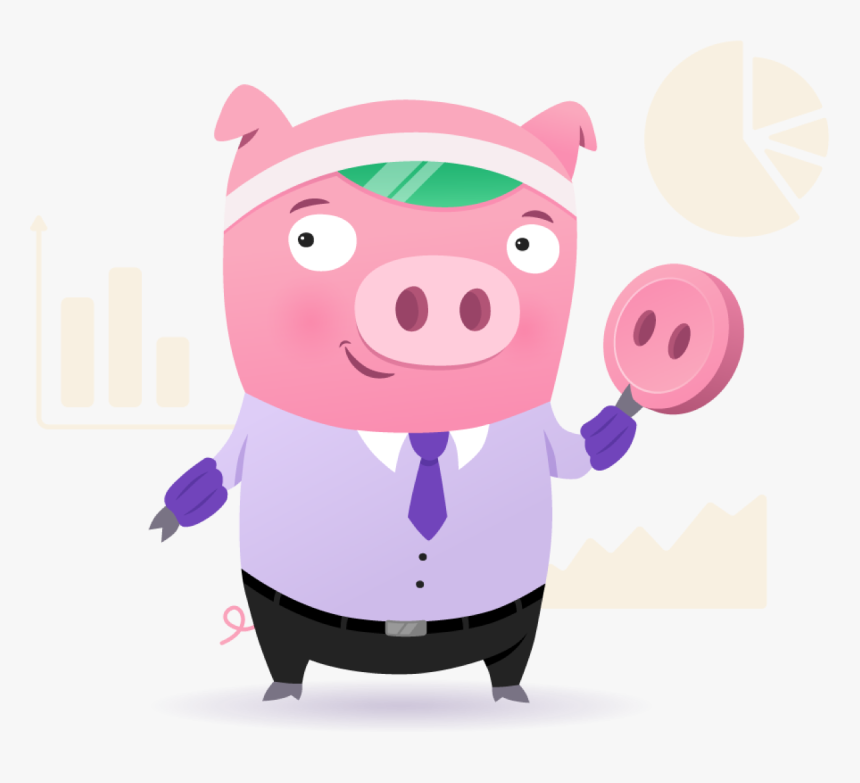 Piggy - Finance - Cartoon, HD Png Download