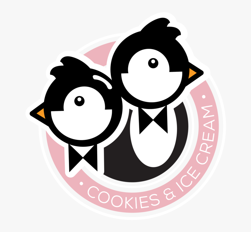 Pink Logo Transparent - Penguin Brothers Logo Ice Cream, HD Png Download