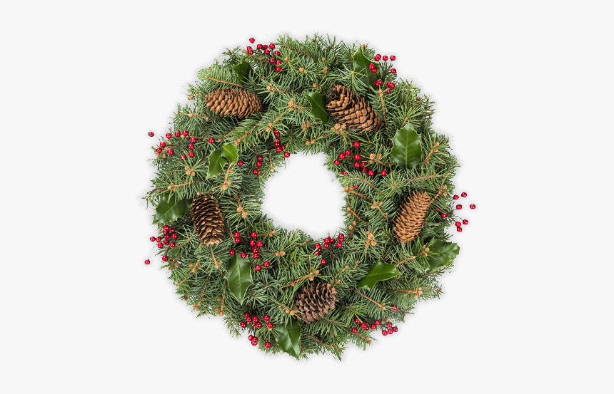 Christmas Wreaths & Garlands - Christmas Ornament, HD Png Download