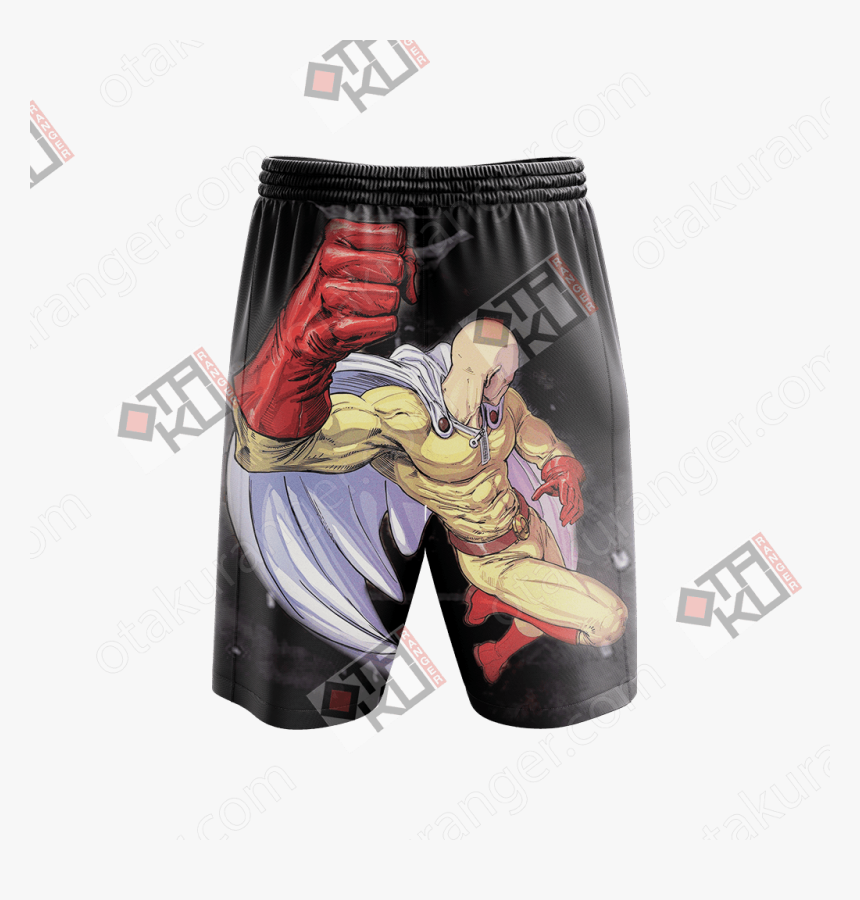 One Punch Man Saitama Beach Shorts - Hoodie, HD Png Download