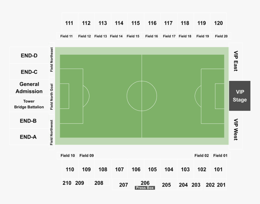 Papa Murphy's Park Seating Chart, HD Png Download