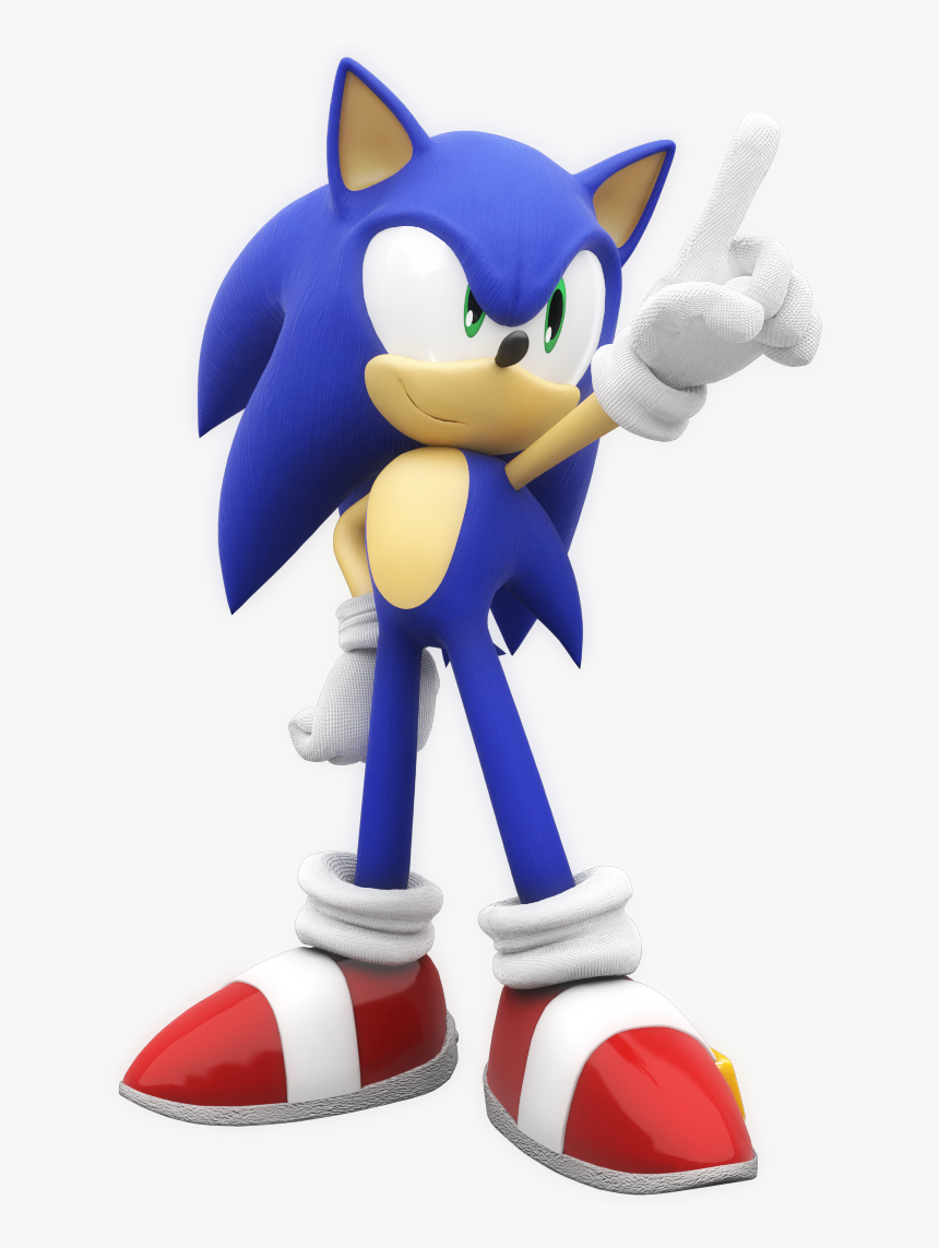 Sonic Pointing - Smash Bros Character Portraits, HD Png Download