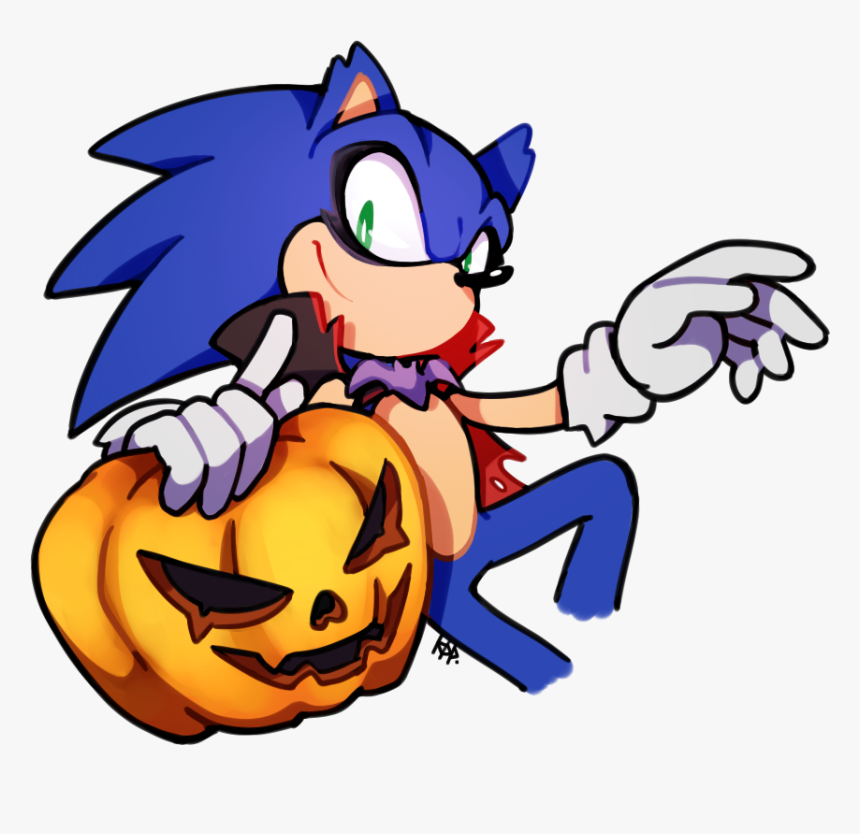 Transparent Halloween Vampire Clipart - Imagenes De Sonic De Halloween, HD Png Download