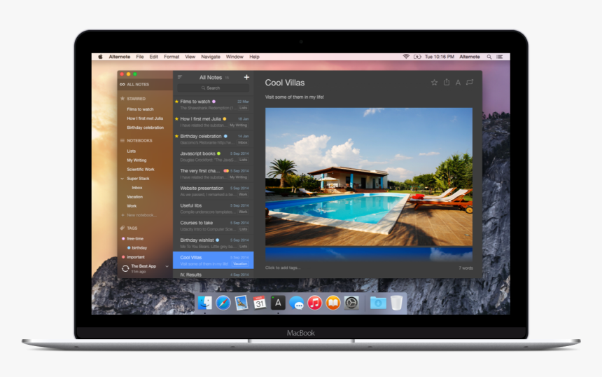 Evernote Macbook, HD Png Download
