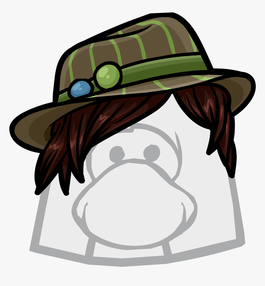 Club Penguin Rewritten Wiki - Club Penguin Hair Items, HD Png Download