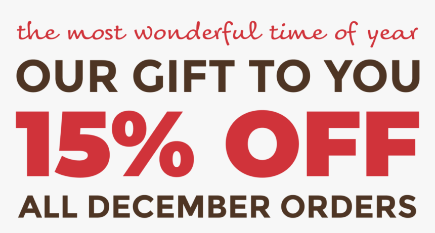 15% Off All December Orders - Graphic Design, HD Png Download
