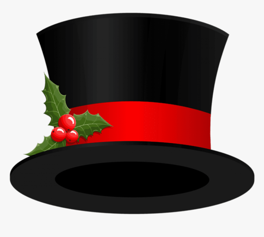 Christmas Hat Transparent Christmas Top Hat Png Free - Christmas Top