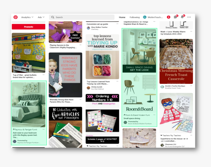 Pinterest Advertising Teachers Examples, HD Png Download