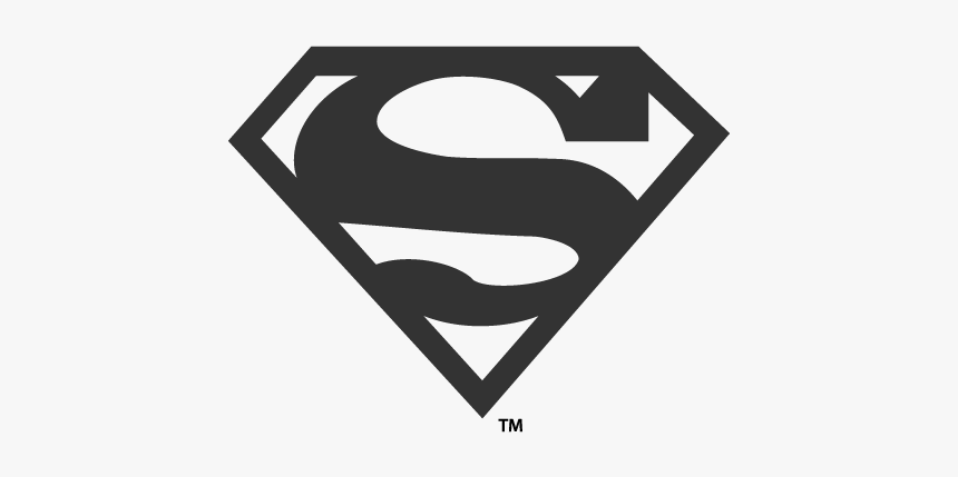 Superman - Superman Logo Black Png, Transparent Png