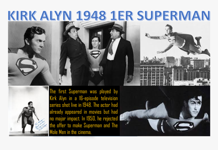 Superman - Kirk Alyn, HD Png Download