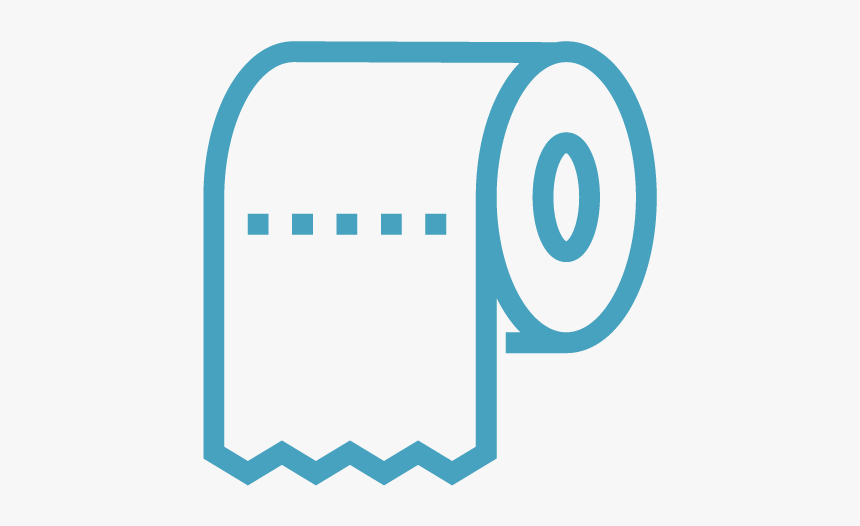 Toilet Paper Clipart Black And White, HD Png Download