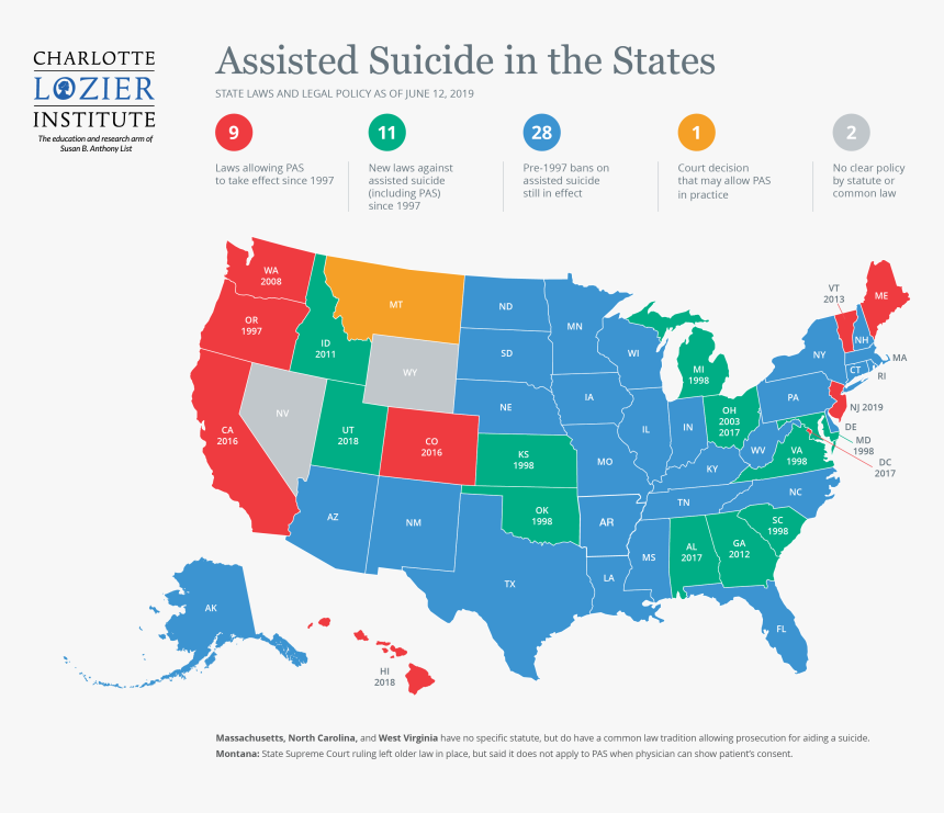 States Where Euthanasia Is Legal, HD Png Download