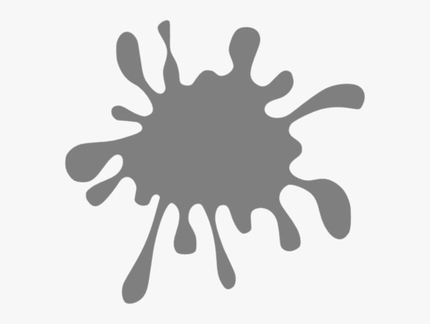 Gray Splat Svg Clip Arts - Grey Clipart, HD Png Download