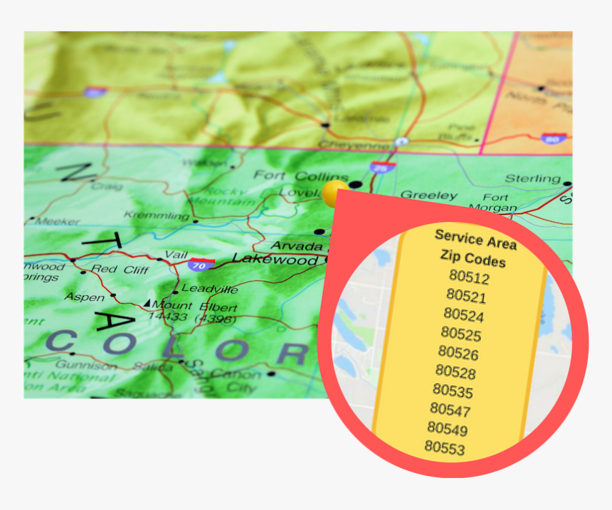 Lawn Doctor Fort Collins Territory Map - Circle, HD Png Download