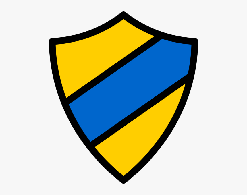 Emblem Icon Yellowdark Blue Black And Yellow Shield Logo, HD Png
