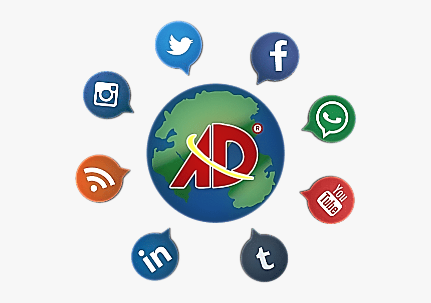 Connectivity Of Social Media, HD Png Download