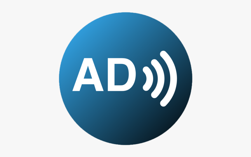 Descriptiveaudiologoicon - Circle, HD Png Download