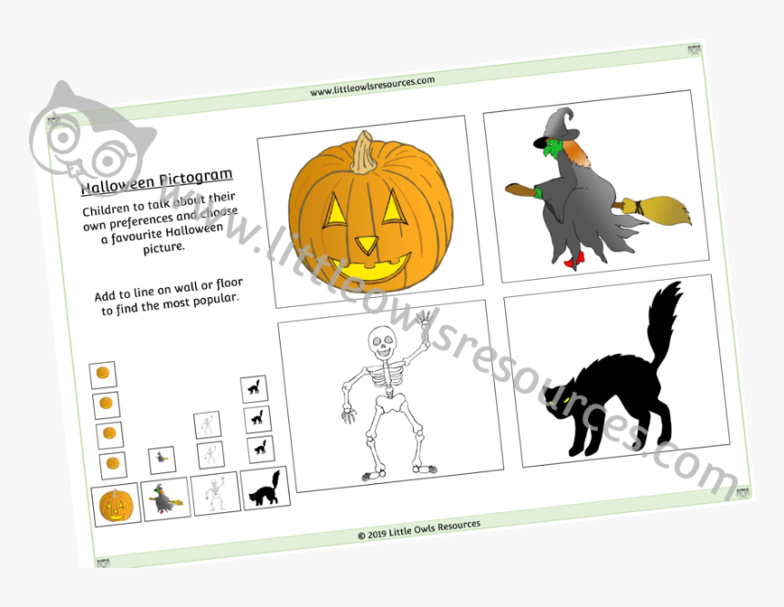 Halloween Pictogram - Cartoon, HD Png Download