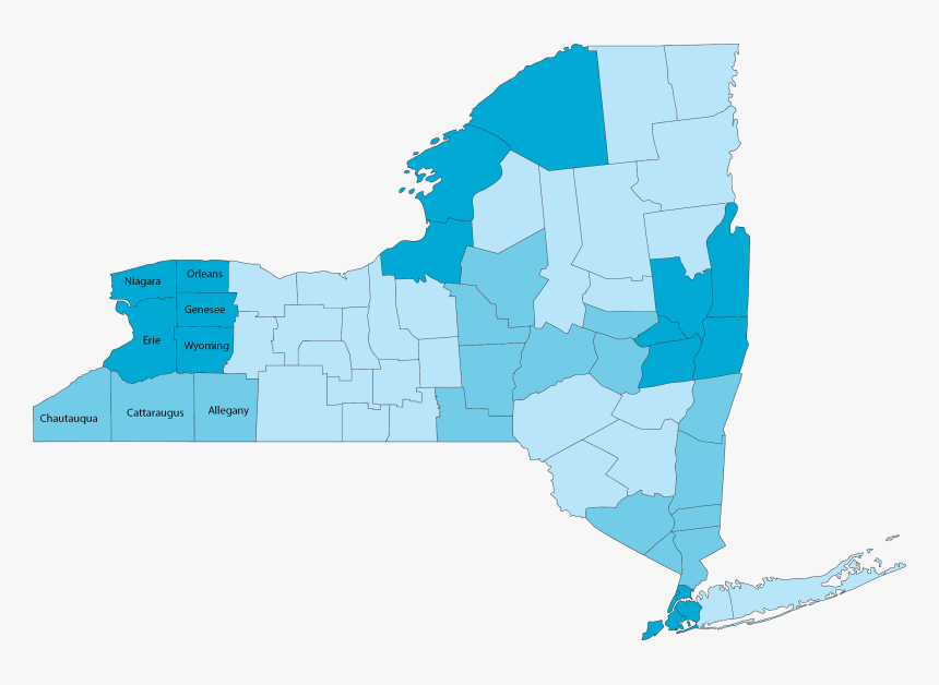 New York State Map, HD Png Download