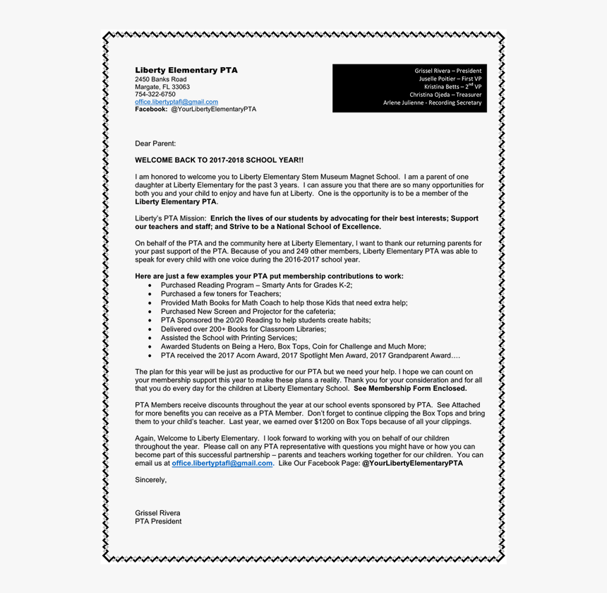 Letter To Parents - Box Tops Letter To Parents, HD Png Download