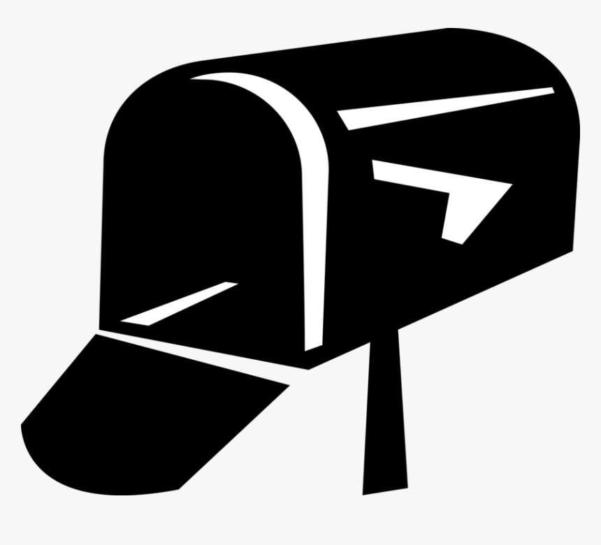 Vector Illustration Of Letter Box Or Mailbox Receptacle, HD Png Download