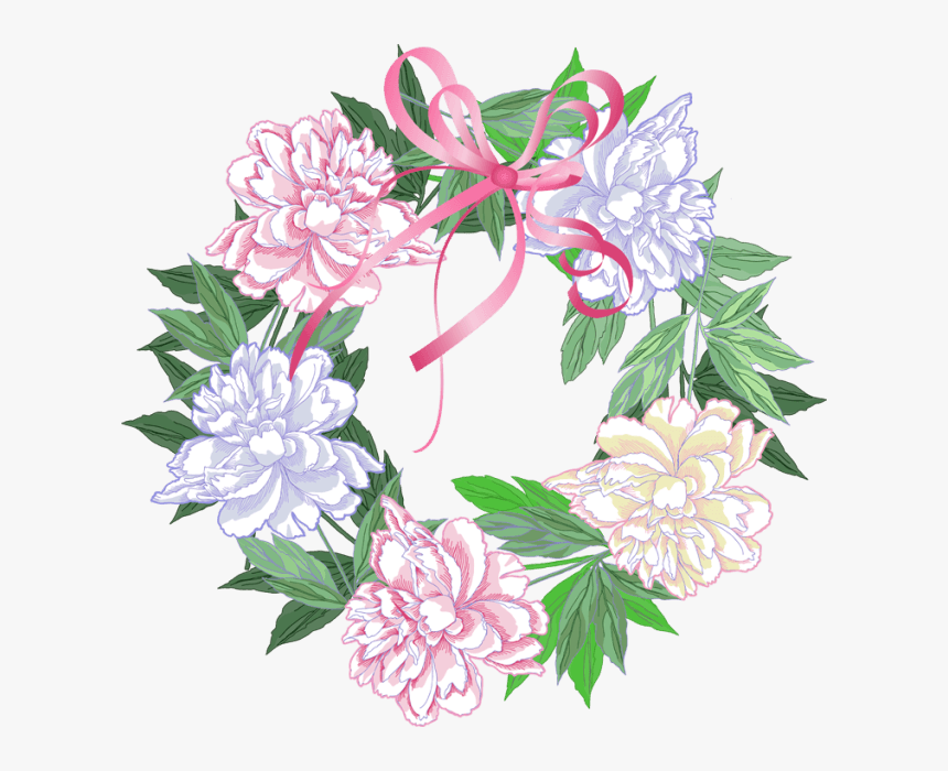 Spring Wreath Clipart - Free Clipart For Spring Wreath, HD Png Download
