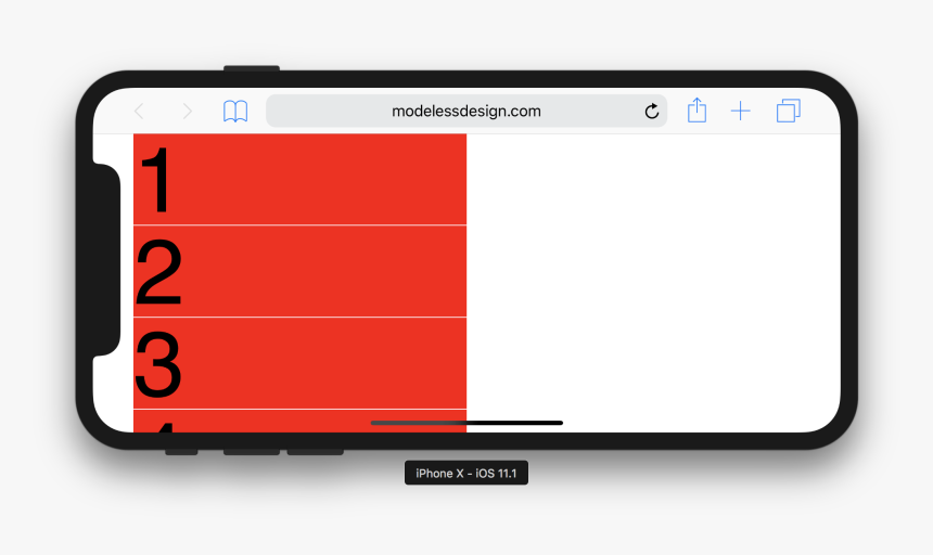 Iphone X Safari Horizontal, HD Png Download