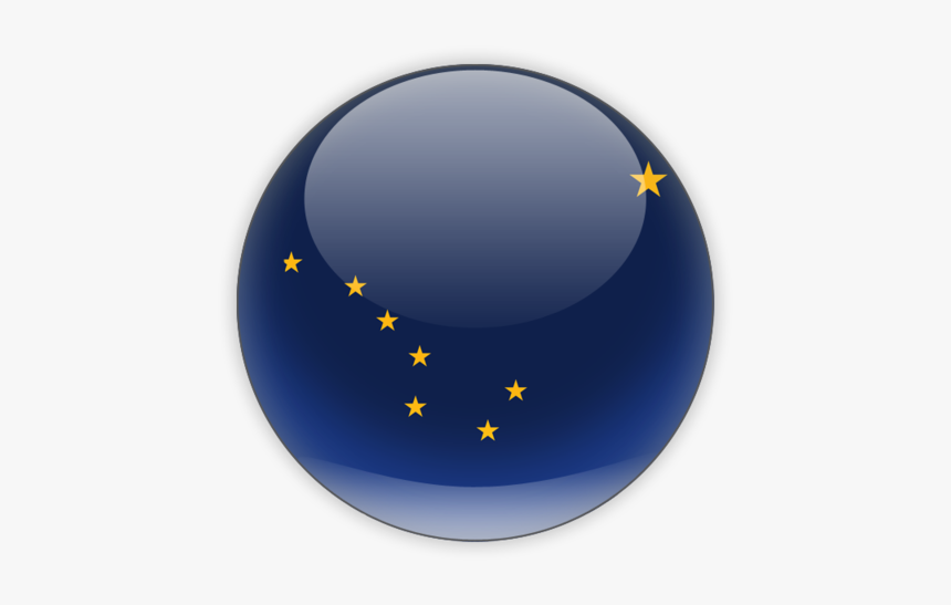 Download Flag Icon Of Alaska - Circle, HD Png Download
