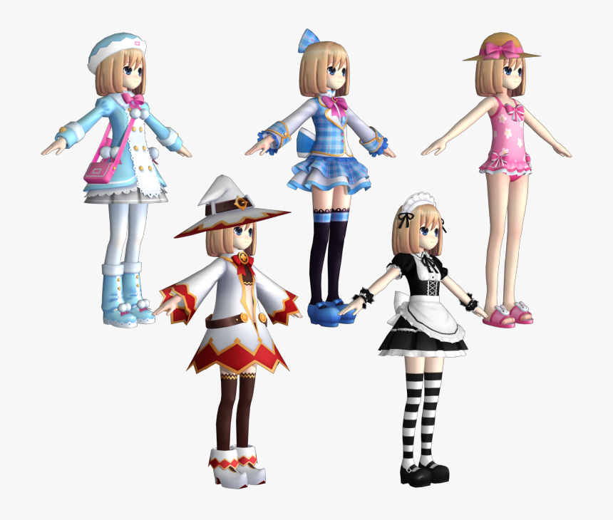 Download Zip Archive - Hyperdimension Neptunia Ram Model, HD Png Download