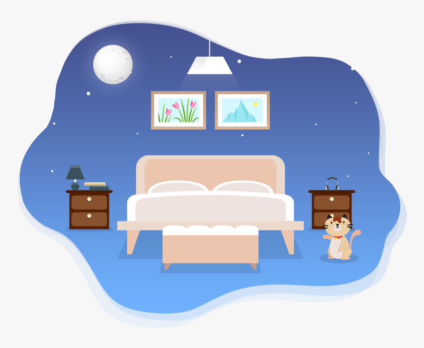 How To Set Up A Bedroom - Good Sleep Environment, HD Png Download