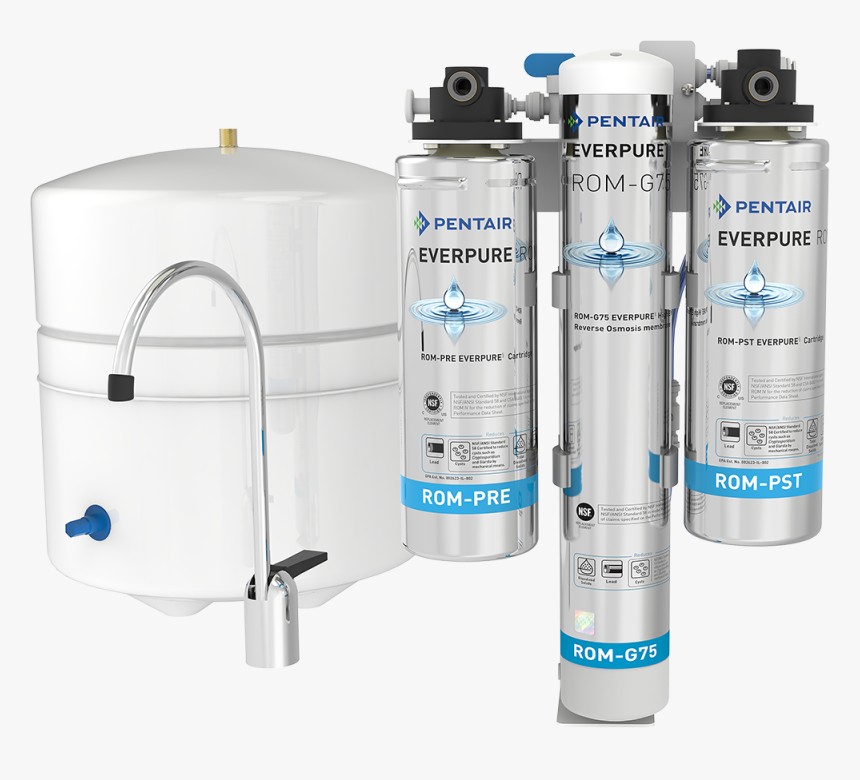 Rom Iv Reverse Osmosis Tank Faucet System De17 - Everpure Ev929650, HD Png Download