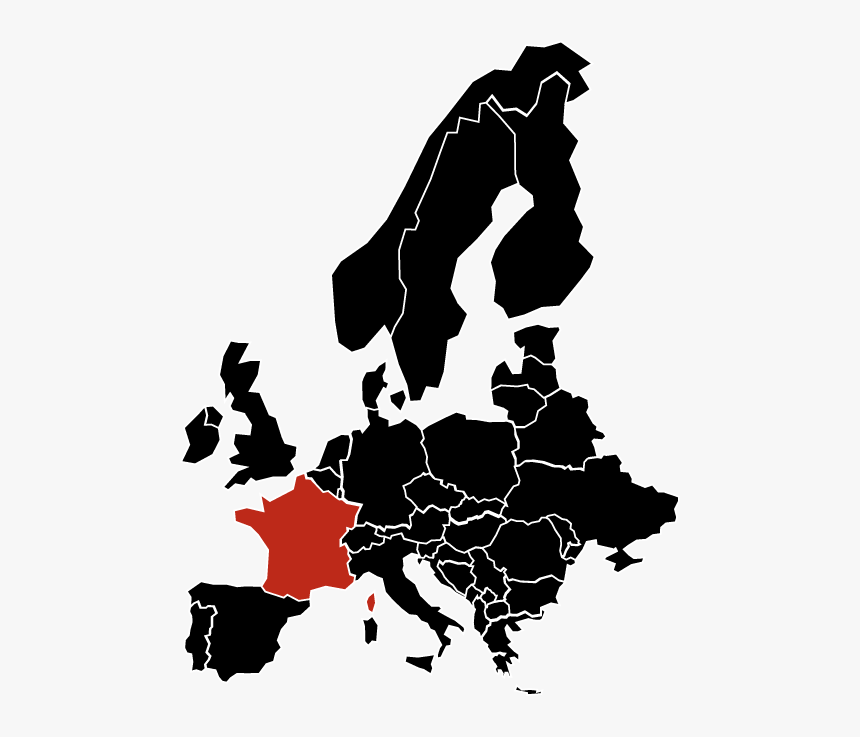 Map Of Europe Clipart, HD Png Download