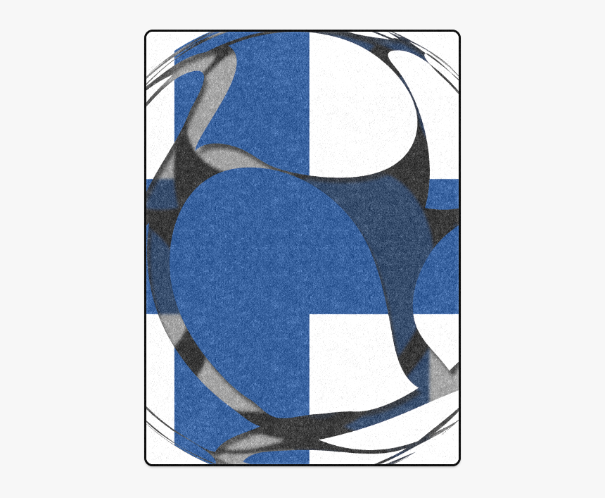 The Flag Of Finland Blanket 58 X80 - Crescent, HD Png Download