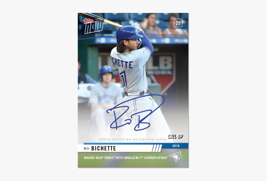 On Card Autograph - Bo Bichette Blue Jays, HD Png Download