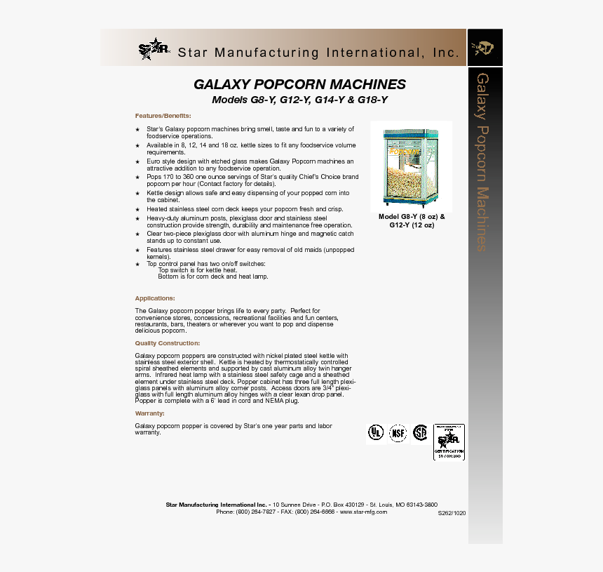 Popcorn Machine Png, Transparent Png