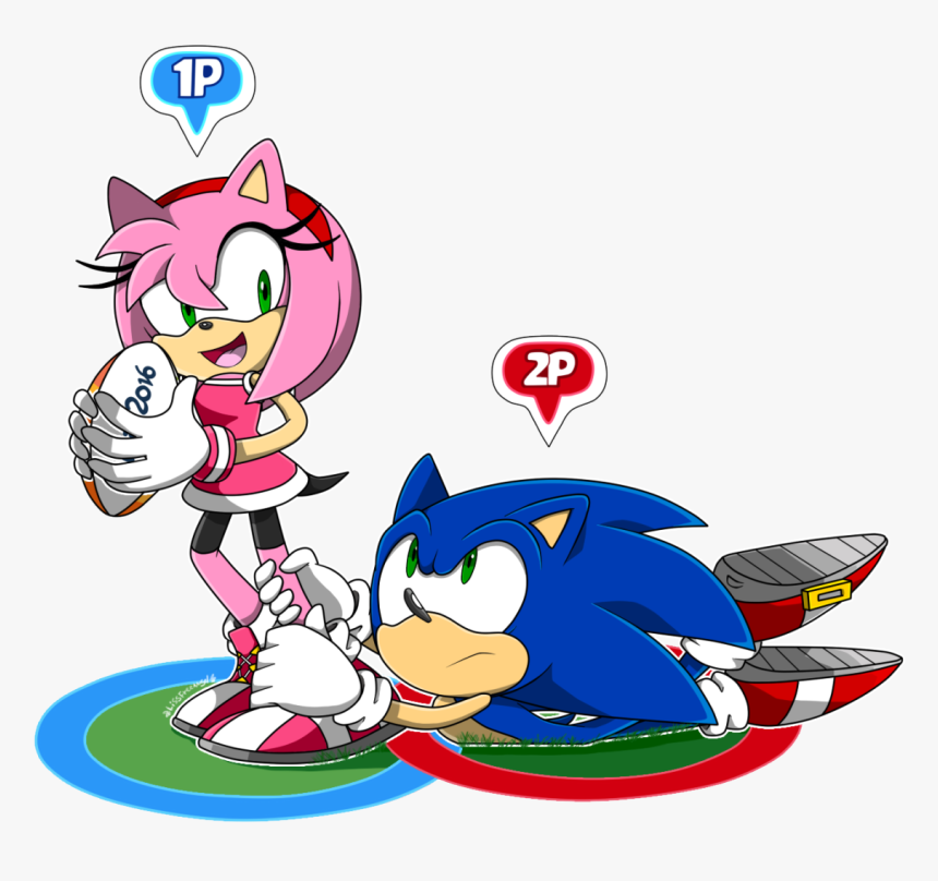 Mario And Sonic At The Olympic Rio 2016 Games Amy Rose, HD Png Download